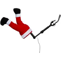 Luville Kerstboomdecoratie Kerstman Benen Bewegend 17 X 13 X 35 Cm