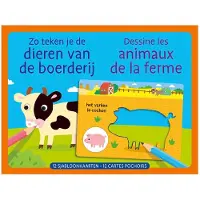 Deltas Sjabloonkaarten - Zo teken je de dieren van de boerderij