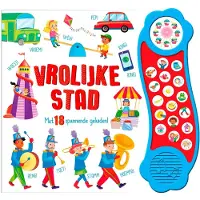 Rebo Productions Vrolijke Stad - geluidboek (Kartonboek)