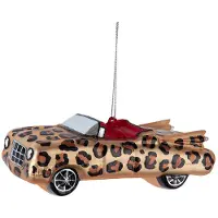Kurt S. Adler 5 inch Leopard Print Glass Car Orn 12,7x5,715x4,445 cm kerstornament