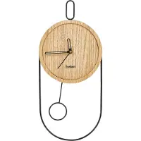 Beliani SIERRE - Wandklok - Lichtbruin - MDF