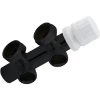 Best design Onderblok haaks nero 3/4" mat zwart
