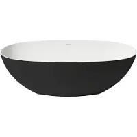 Zydra Vrijstaand Ligbad Lago 75x170 cm Negro