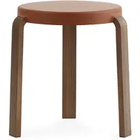 Normann Copenhagen Kruk Tap Stool Walnut Caramel