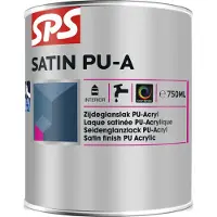 SPS Satin PU-A Lak - 100% Wit - 0,75L