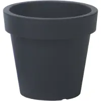 Prosperplast Bloempot/plantenpot - D58 x H52 cm - antraciet - kunststof - voor binnen en buiten - decoratie