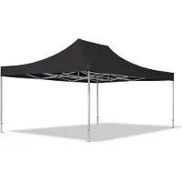 TOOLPORT 4x6 m Easy up partytent PROFESSIONAL alu 50mm, zwart