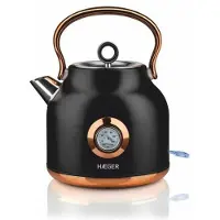 Haeger Art Deco Black Waterkoker Retro - 1,7L - 2200W