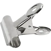 Packlinq Metalen clip, b: 7,5 cm, zilver, 6stuks