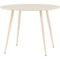 Venture Home Plaza eetkamertafel Ø100 cm whitewash.