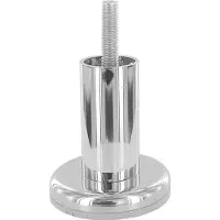 Furniture Legs Europe Stalen meubelpoot chroom rond ø 2,5 cm en hoogte 6 cm (M8)