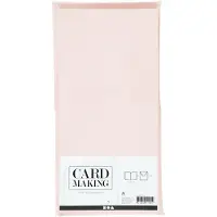 Packlinq Kaarten en enveloppen, afmeting kaart 15x15 cm, afmeting envelop 16x16 cm, 110+220 gr, pastelkleuren, 50 set
