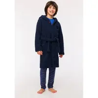 Woody badjas unisex - donkerblauw - 242-10-ROT-M/885 - maat XXL