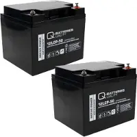 Q-Batteries Vervangende Accu Voor Bladez Ambassador DKS500 Scooter 24V 2 X 12V 50Ah