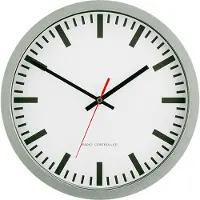Eurotime Wandklok SILVER modern design