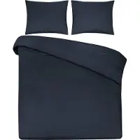DoubleDry Dekbedovertrek 100% natuurlijk katoen eenpersoons 140x200/220 cm + 1