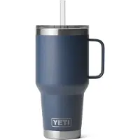 Yeti Coolers - Rambler Straw Mug - Isoleerbeker 1035 ml, blauw/grijs