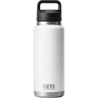 Yeti Rambler Bottle 36oz Chug Cap, White, thermosfles met drinkdop, 1L