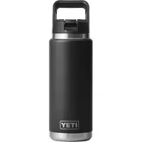 Yeti Coolers - Rambler Straw Bottle Cap - Isoleerfles 769 ml, zwart/grijs