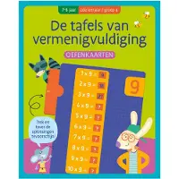 Zuidnederlandse Uitgeverij (ZNU) Oefenkaarten - De tafels van vermenigvuldiging (7-8 j.) - 2de leerjaar/groep 4 - ZNU