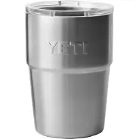 Yeti Rambler Stackable Cup 16oz Mag Slider Lid, Stainless Steel, stapelbare thermosbeker met deksel, 473 ml