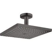 Hansgrohe Raindance E300 vierkant regendouchekop Ø30cm Brushed Black Chrome