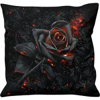 Spiral - Gothic Kussens - Burnt Rose - voor Geen - zwart | Maat Standard