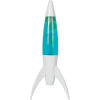 Itotal - Rocket Lava Lamp - White Base, Blue Liquid and White Wax (XL2933)