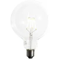 LUEDD E27 dimbare LED spiraal filament G125 5W 450 lm 2200K
