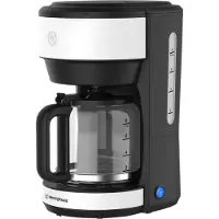 WESTINGHOUSE Koffiezetapparaat - Filterkoffie - Met Glazen Kan - 10 Koppen Koffie - Met Herbruikbare Filter - Wit