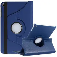 Ntech Hoesje Geschikt Voor Samsung Galaxy Tab A 10.1 hoes Donker Blauw - Galaxy Tab A 2019 hoes draaibare cover Hoesje voor de Hoesje Geschikt Voor Samsung Galaxy Tablet A 10.1