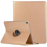 Ntech Hoes geschikt voor Apple iPad iPad Pro 11 inch hoesje 360° Rotating hoesje Case + 4 in 1 Styuls Goud