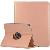 Ntech Hoes geschikt voor Apple iPad iPad Pro 11 inch hoesje 360° Rotating hoesje Case + 4 in 1 Styuls Rosegoud
