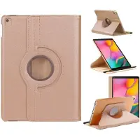 Ntech Hoesje Geschikt Voor Samsung Galaxy Tab A 10.1 hoes Rose Goud - Galaxy Tab A 2019 hoes draaibare cover Hoesje voor de Hoesje Geschikt Voor Samsung Galaxy Tablet A 10.1