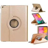 Ntech Hoesje Geschikt Voor Samsung Galaxy Tab A 10.1 hoes Goud - Galaxy Tab A 2019 hoes draaibare cover Hoesje voor de Hoesje Geschikt Voor Samsung Galaxy Tablet A 10.1