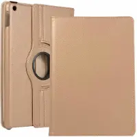 Ntech Hoes geschikt voor Apple iPad 10.2 (2019 / 2020) 360° Draaibare Hoes - Goud