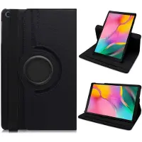 Ntech Hoes Geschikt voor Samsung Galaxy Tab S6 lite (2022 / 2021) Hoes - 360 graden draaibare tablethoes - Zwart