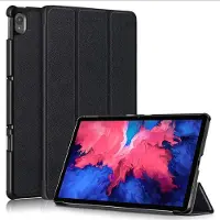 Ntech Hoes Geschikt voor Lenovo Tab P11 Plus hoes - Hoes Geschikt voor Lenovo Tab P11 Plus bookcase Zwart - Trifold tablethoes smart cover - hoes Hoes Geschikt voor Lenovo Tab P11 Plus - Ntech