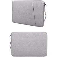 Ntech Hoes Geschikt voor Macbook Air hoes 13,3 2018 / 2019 / 2020 / 2022 Hoes - Sleeve Spatwater proof hoesje met handvat & ruimte voor accessoires Grijs