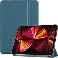Ntech Hoes geschikt voor iPad Pro / Pro 2021 / 2020 Donker Groen - 11 Inch - Hoes geschikt voor iPad pro 2020 Hoes - Hoes geschikt voor iPad pro 2021 smart cover Trifold