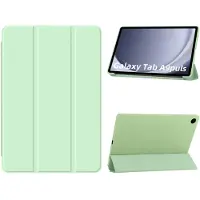 Ntech Hoes Geschikt voor Samsung Galaxy Tab A9 Plus hoes – tri-fold bookcase met auto/wake functie - 11 Inch – Groen