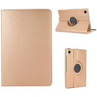 Ntech Hoes Geschikt voor Samsung Galaxy Tab A9 hoes – 360° draaibaar tablethoes – Goud