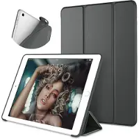 Ntech Hoes geschikt voor iPad 2017 / 2018 (5e/6e generatie) smart soft backcover Hoes - Zwart