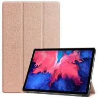 Ntech Hoes Geschikt voor Lenovo Tab P11 Pro hoes - Hoes Geschikt voor Lenovo Tab P11 Pro bookcase Rose Goud - Trifold tablethoes smart cover - hoes Hoes Geschikt voor Lenovo Tab P11 Pro 11.5 inch - Ntech
