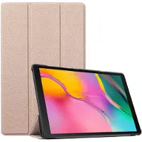 Ntech Hoes Geschikt voor Samsung Galaxy Tab S9 Plus / S9 FE Plus hoes tri-fold bookcase met auto/wake functie Goud - Tab S9 Plus / S9 FE Plus Hoes smart cover