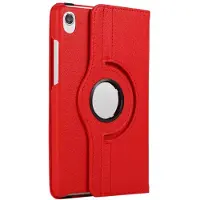 Ntech Hoes Geschikt voor Lenovo Tab M8 3rd Gen 2022 hoes Draaibare Book Multi stand Rood - Hoes Geschikt voor Lenovo Tab M8 HD LTE 2021Case Cover
