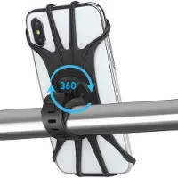 Ntech Telefoonhouder fiets - Smartphone Telefoon houder met 360° draaibaar - Universeel - Houder Telefoon | Extra Stevig | Smartphone houder