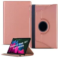Ntech Hoesje Geschikt Voor Samsung Galaxy Tab S8 hoes Draaibare Book Case Cover Rose Goud - Hoesje Geschikt Voor Samsung Galaxy Tab S8 hoesje 2022 - Tab S7 hoes 11 inch Tablet Hoes