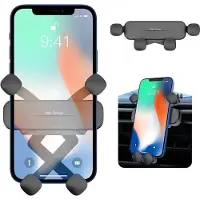 Ntech telefoonhouder auto ventilatie Gravity Air Clip Ntech - Universele Telefoon Houder voor Geschikt voor iPhone 14 / 14 Pro / 14 Pro Max / Samsung S23 / S23 ultra / S23 Plus Ventilatierooster