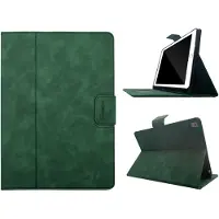 OTronica hoes geschikt voor iPad 2021/2020/2019 / 9e/8e/7e Generatie 10.2 inch bookcase met pencil houder premium leren cover - Groen